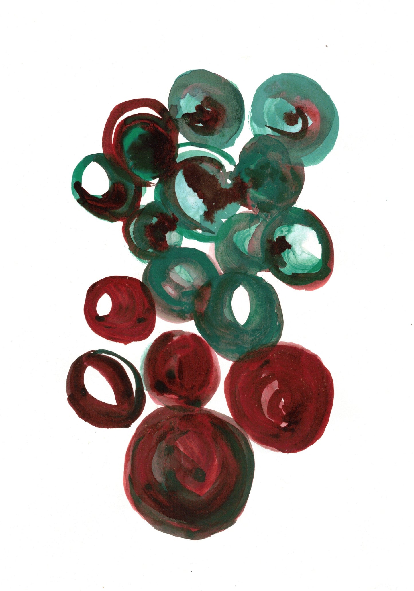 Reverse Watercolor Coloring - Therapeutic Art Collection 065