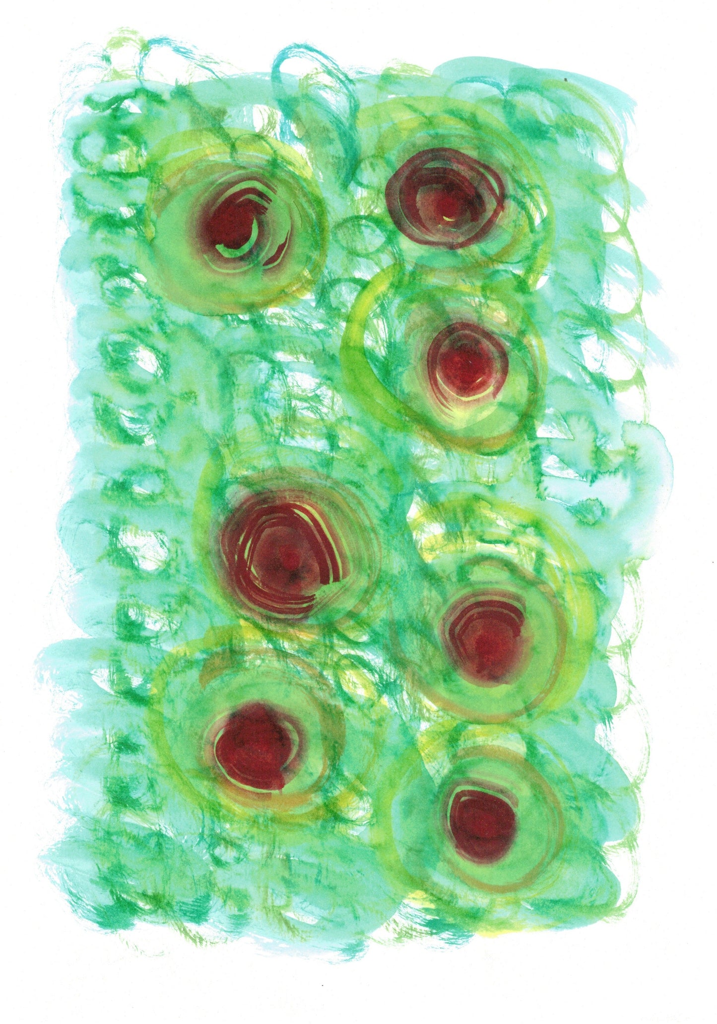 Reverse Watercolor Coloring - Therapeutic Art Collection 074