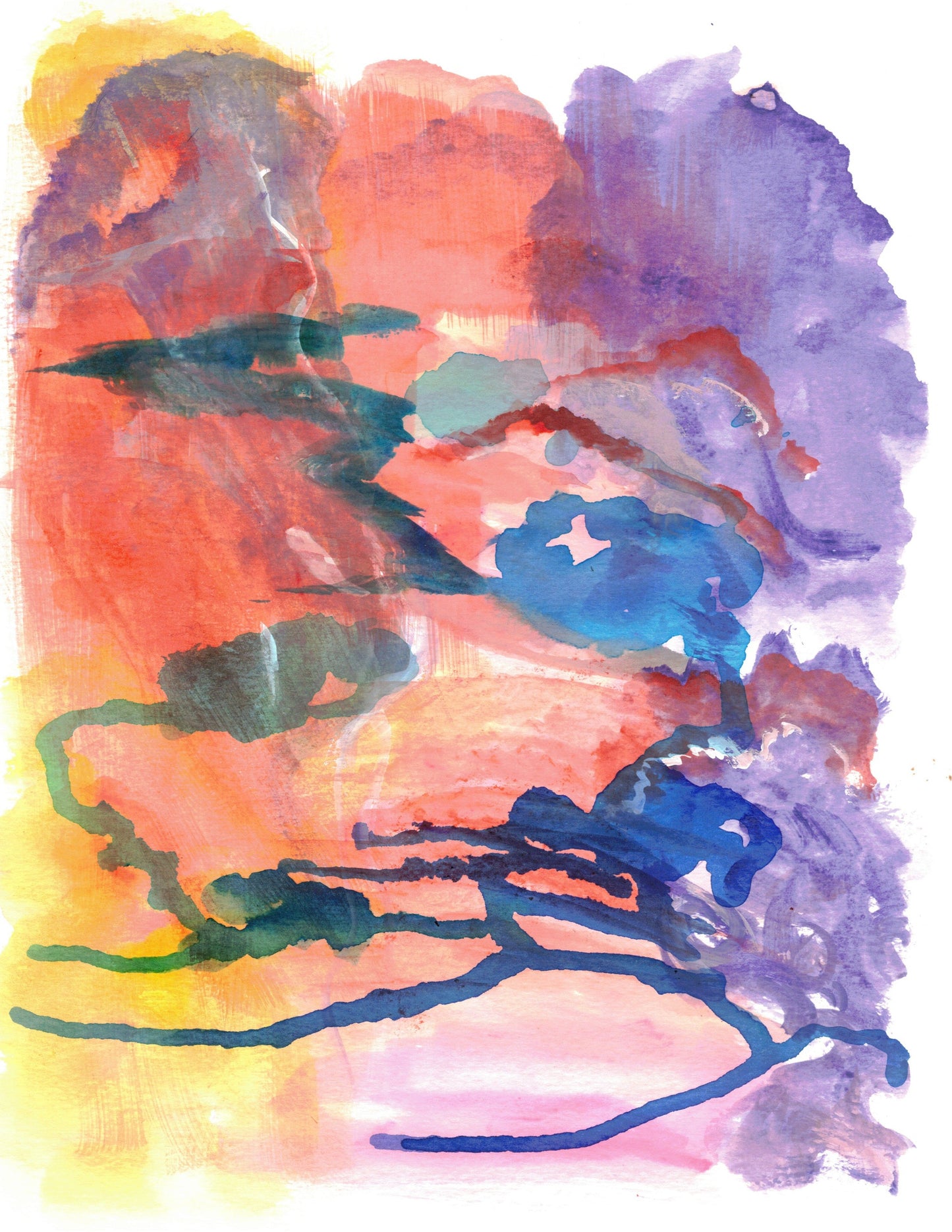 Reverse Watercolor Coloring - Therapeutic Art Collection 006