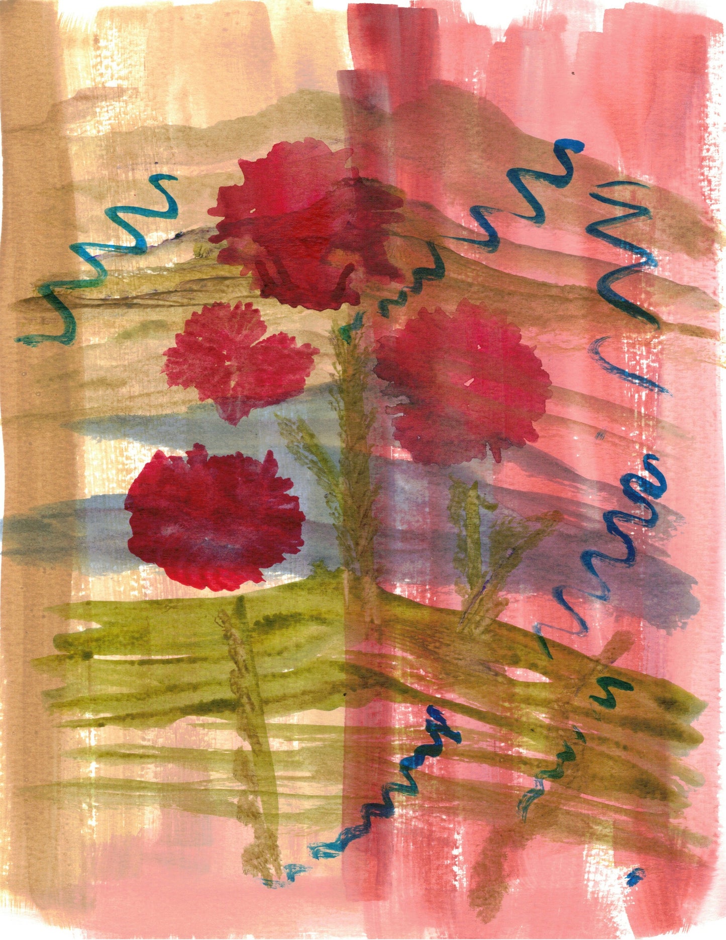 Reverse Watercolor Coloring - Therapeutic Art Collection 021