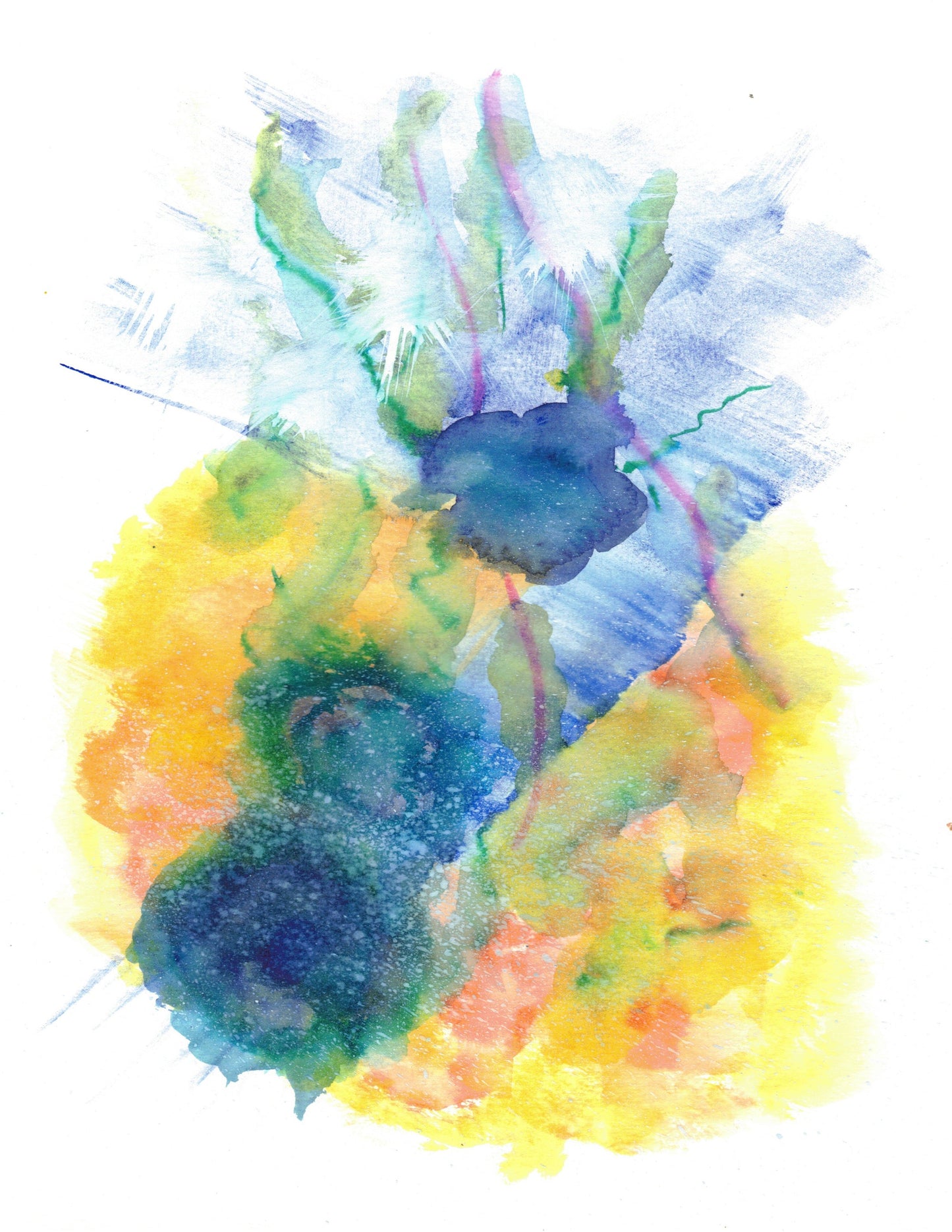 Reverse Watercolor Coloring - Therapeutic Art Collection 031