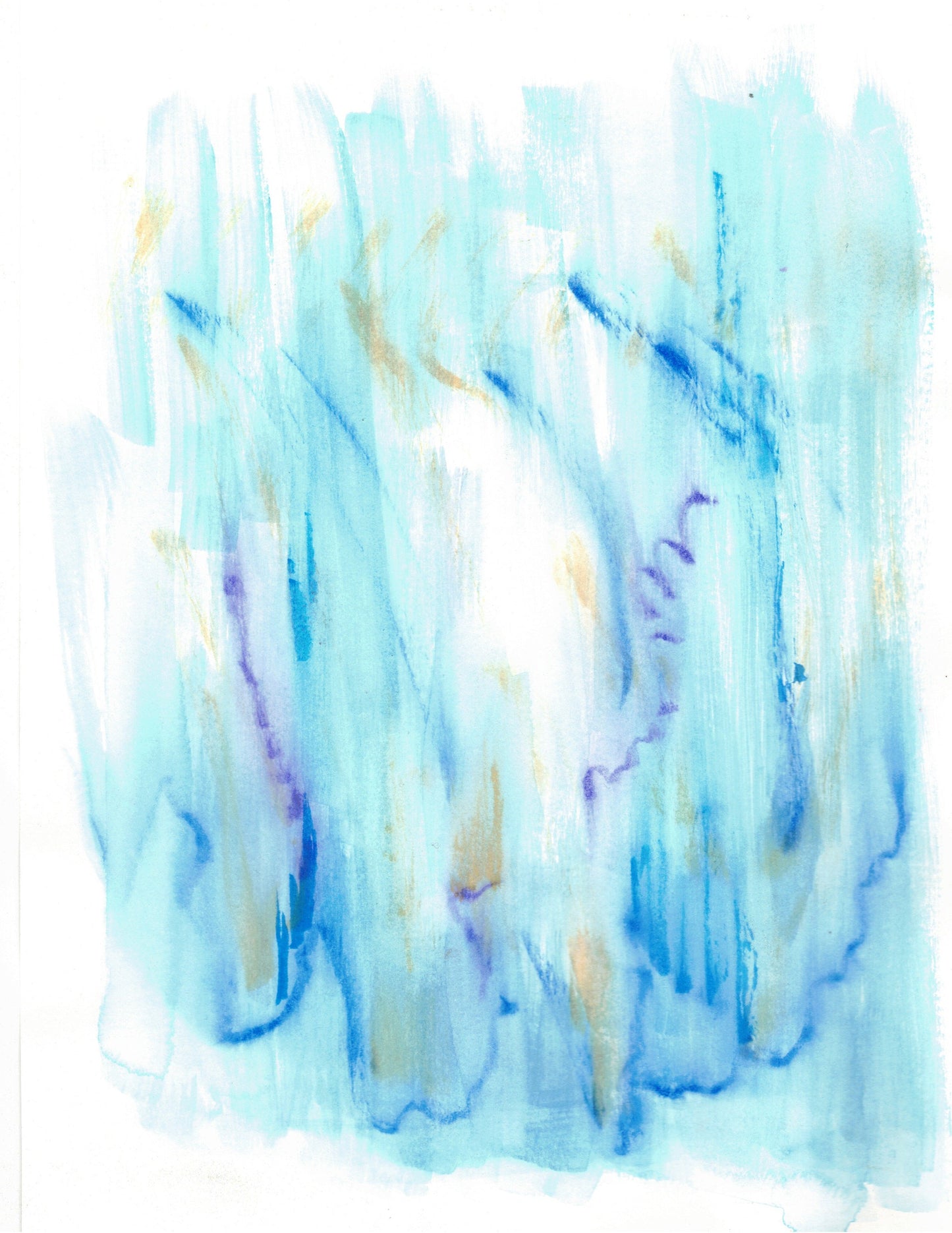 Reverse Watercolor Coloring - Therapeutic Art Collection 101