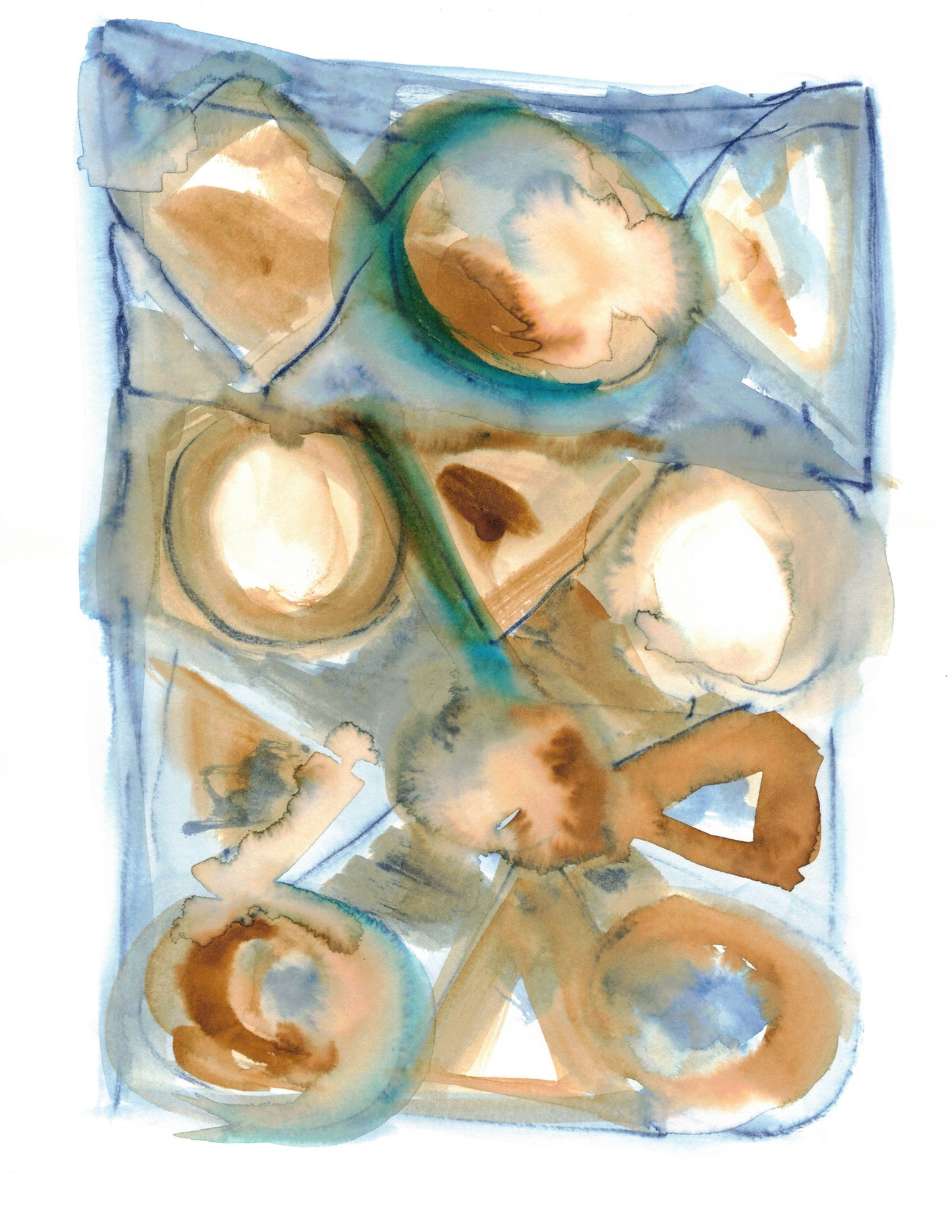 Reverse Watercolor Coloring - Therapeutic Art Collection 138