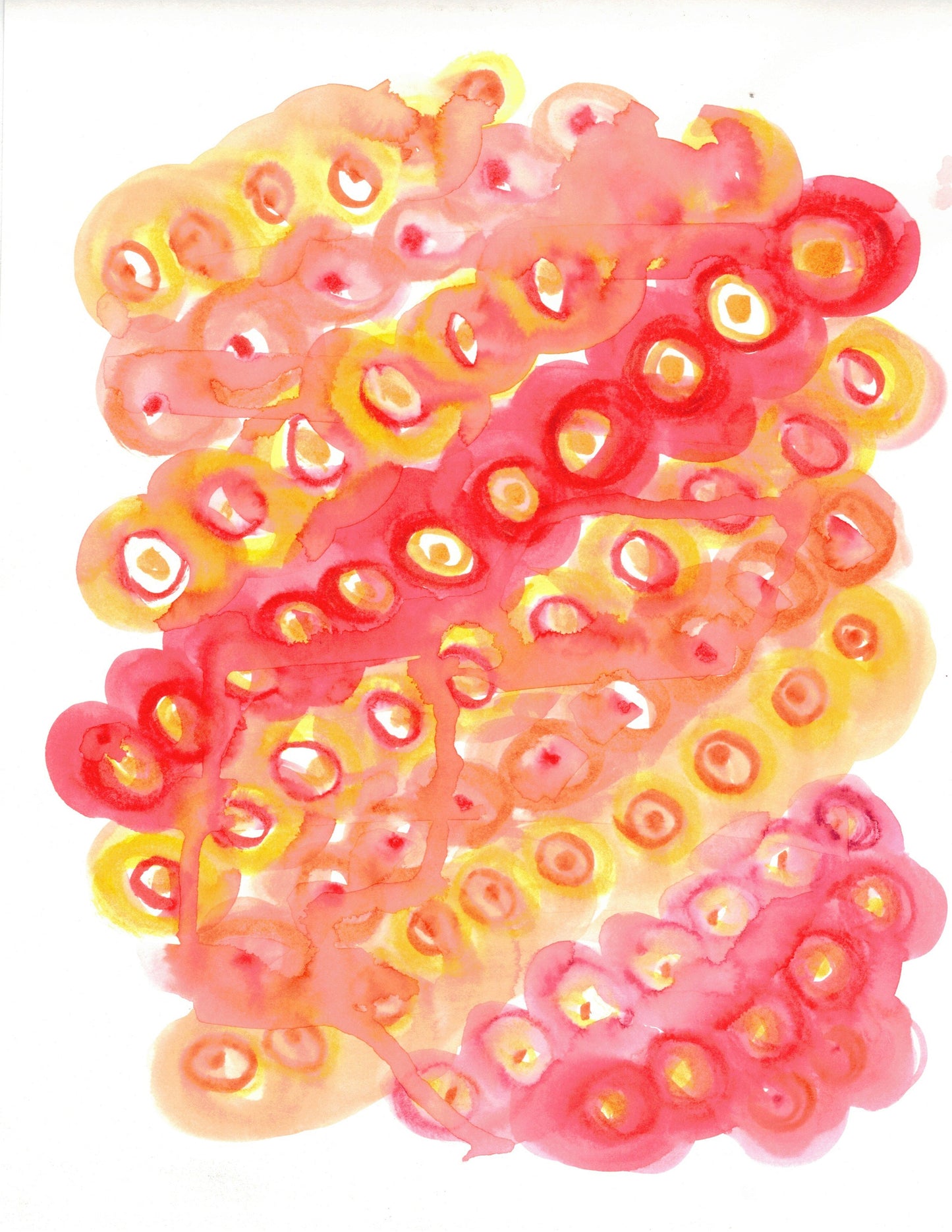 Reverse Watercolor Coloring - Therapeutic Art Collection 108