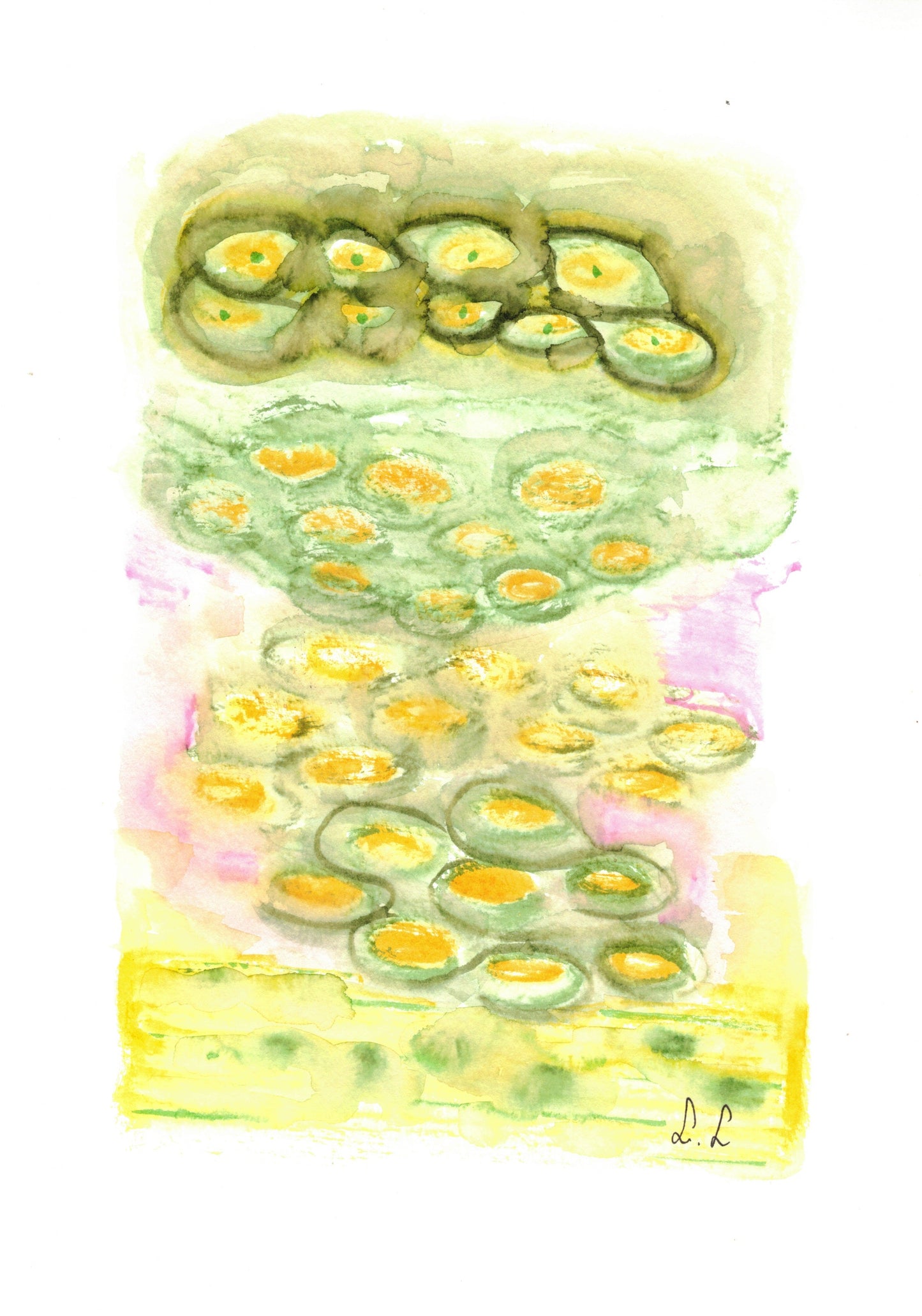 Reverse Watercolor Coloring - Therapeutic Art Collection 155