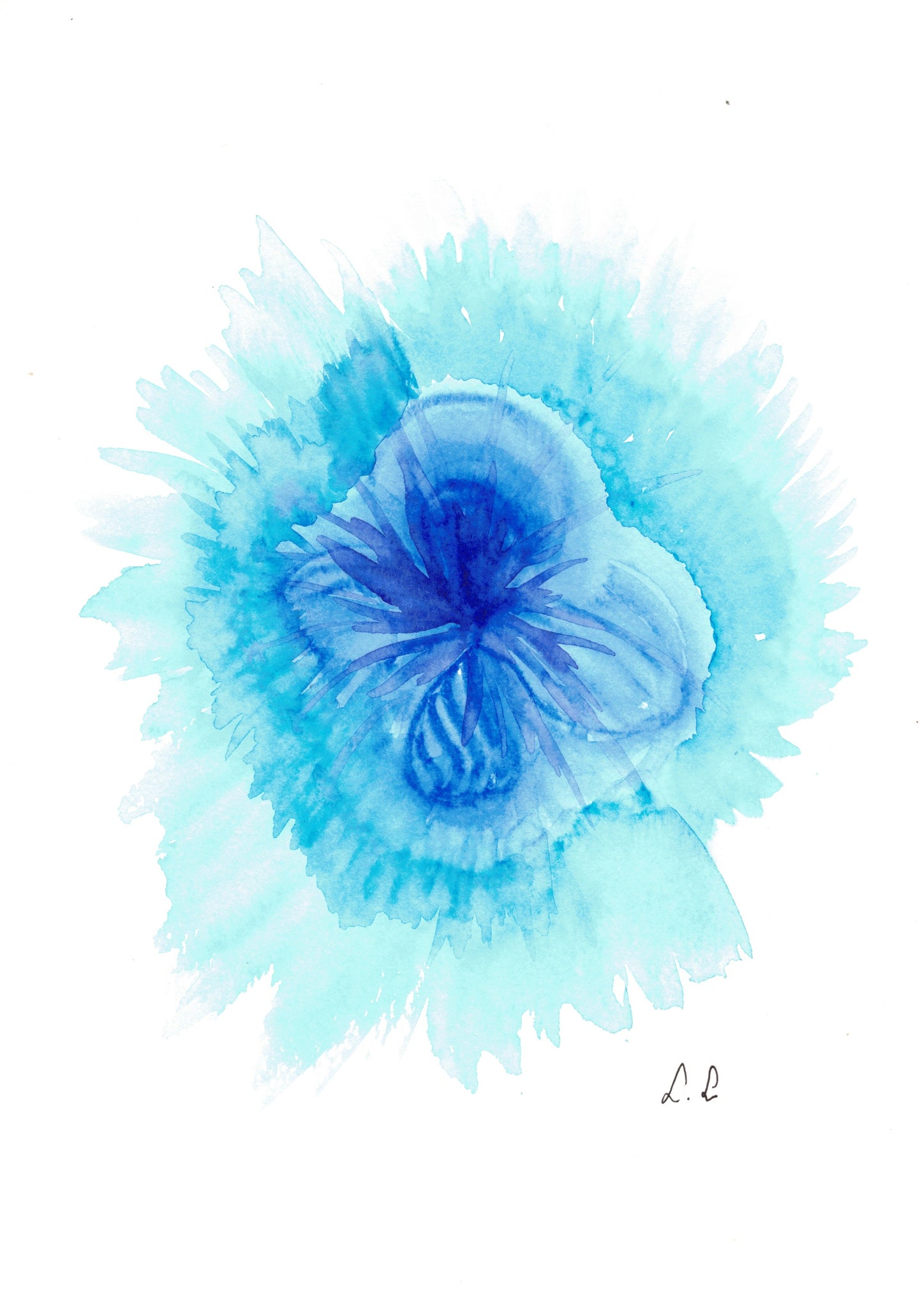 Reverse Watercolor Coloring - Therapeutic Art Collection 168