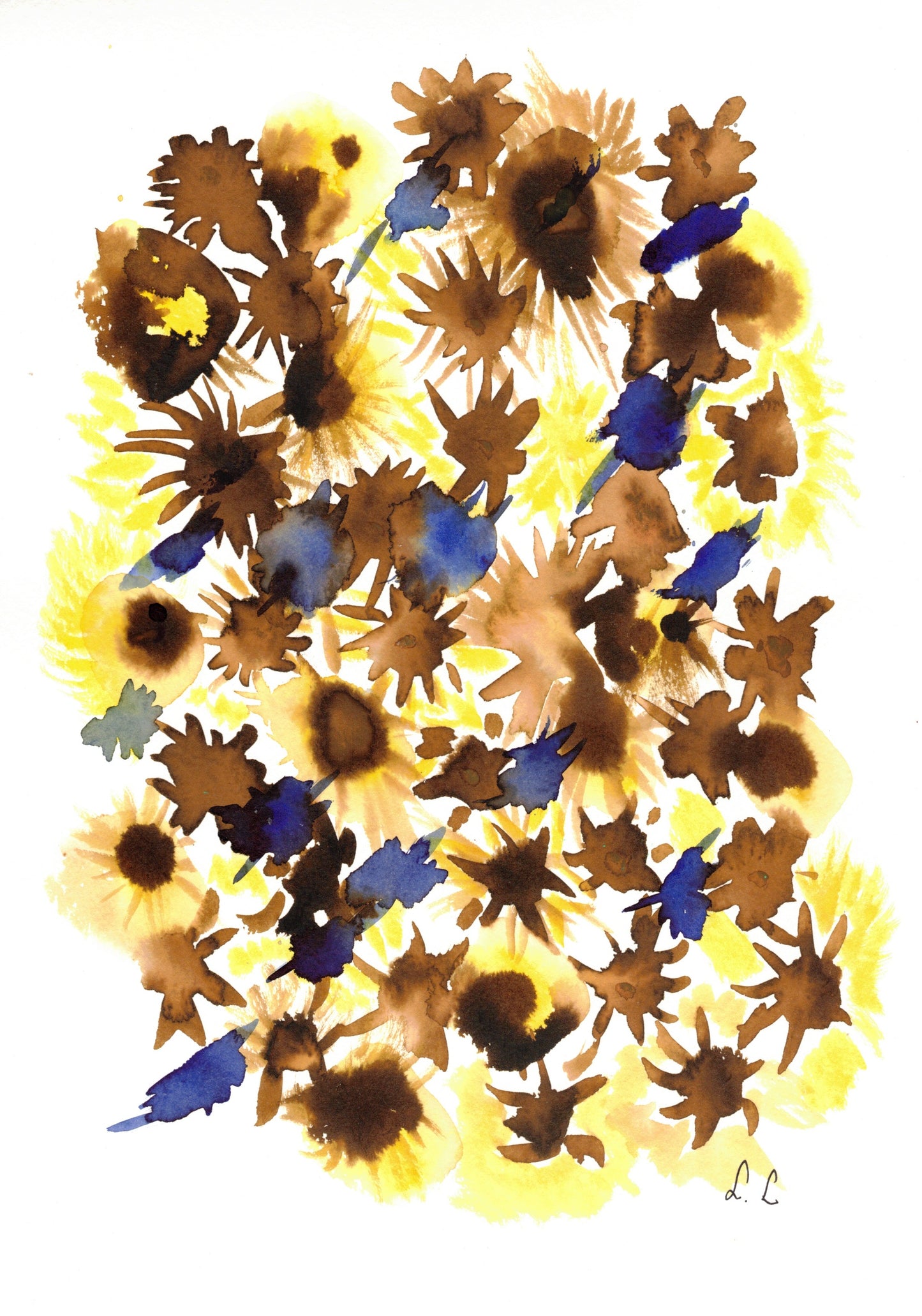 Reverse Watercolor Coloring - Therapeutic Art Collection 182