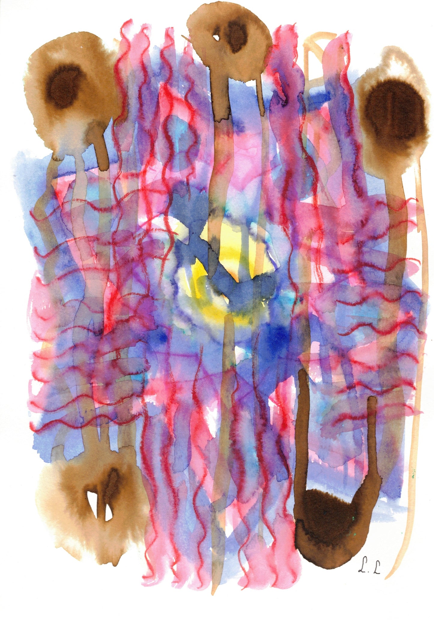 Reverse Watercolor Coloring - Therapeutic Art Collection 183