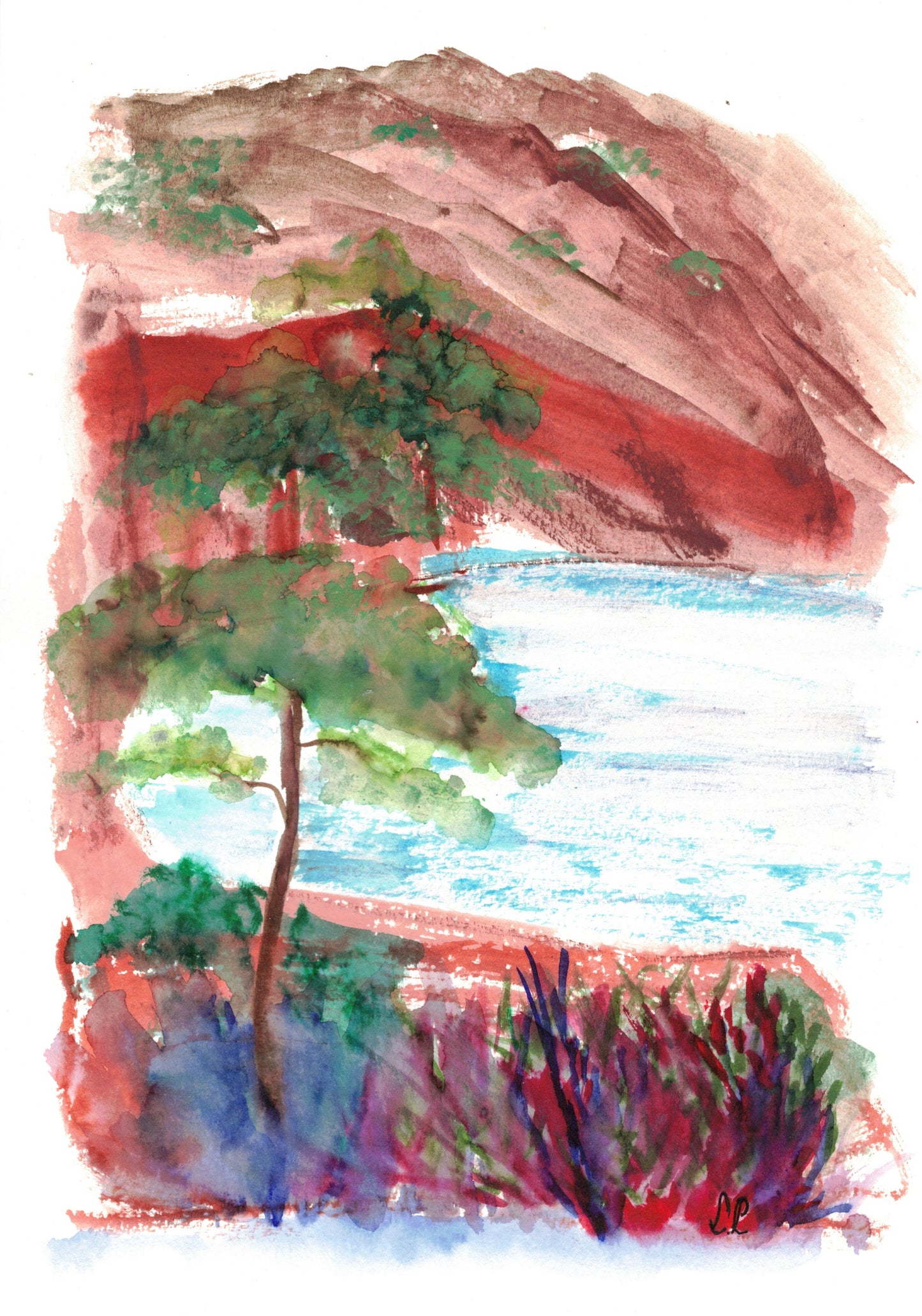 Reverse Watercolor Coloring - Therapeutic Art Collection 184