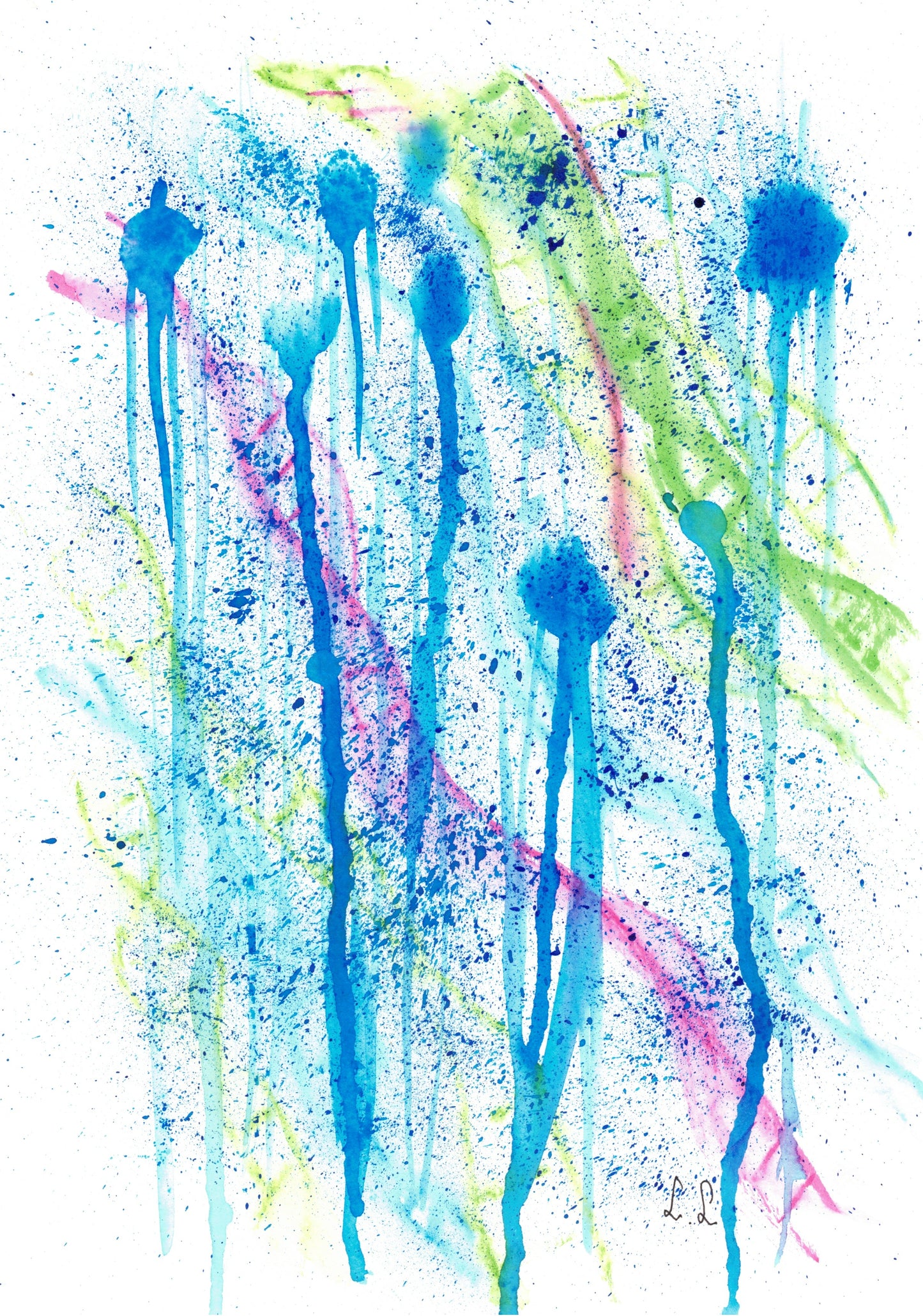 Reverse Watercolor Coloring - Therapeutic Art Collection 185