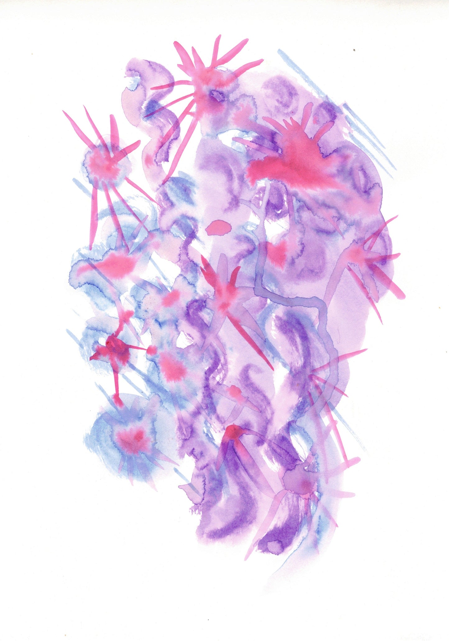 Reverse Watercolor Coloring - Therapeutic Art Collection 066