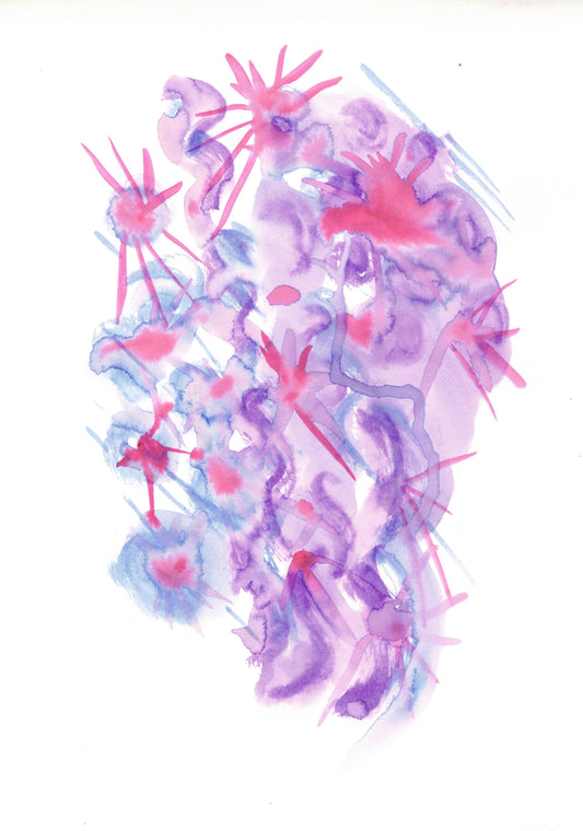 Reverse Watercolor Coloring - Therapeutic Art Collection 066