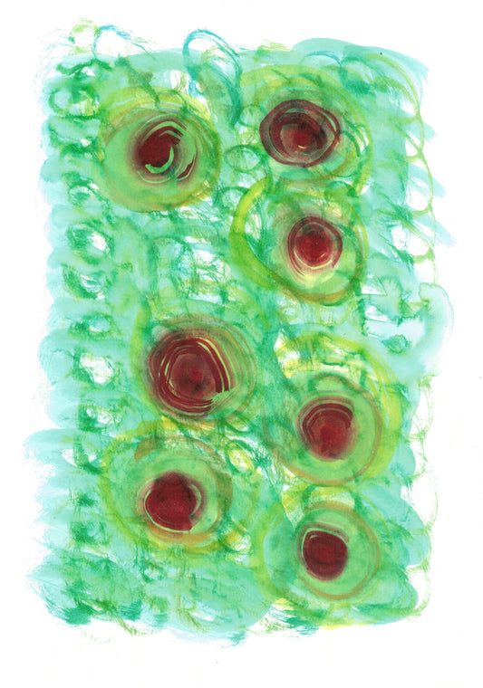 Reverse Watercolor Coloring - Therapeutic Art Collection 074