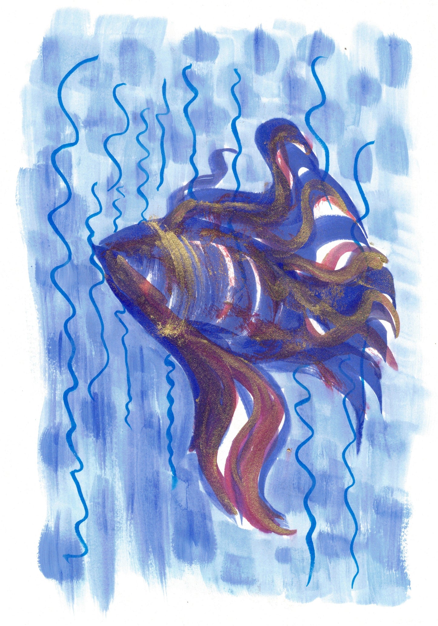 Reverse Watercolor Coloring - Therapeutic Art Collection 085