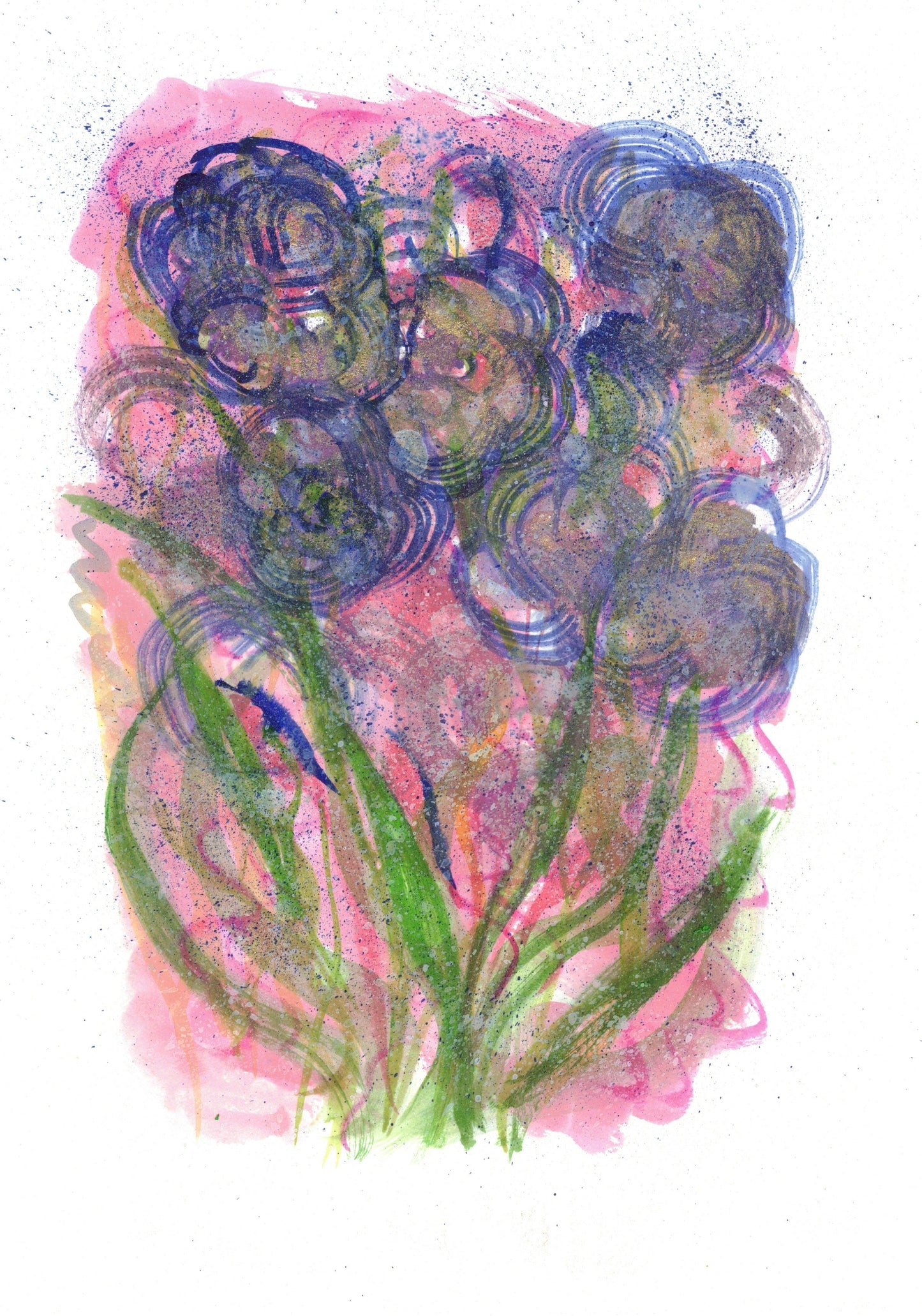 Reverse Watercolor Coloring - Therapeutic Art Collection 086