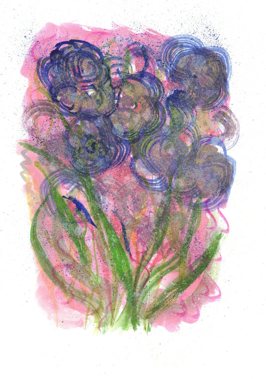 Reverse Watercolor Coloring - Therapeutic Art Collection 086