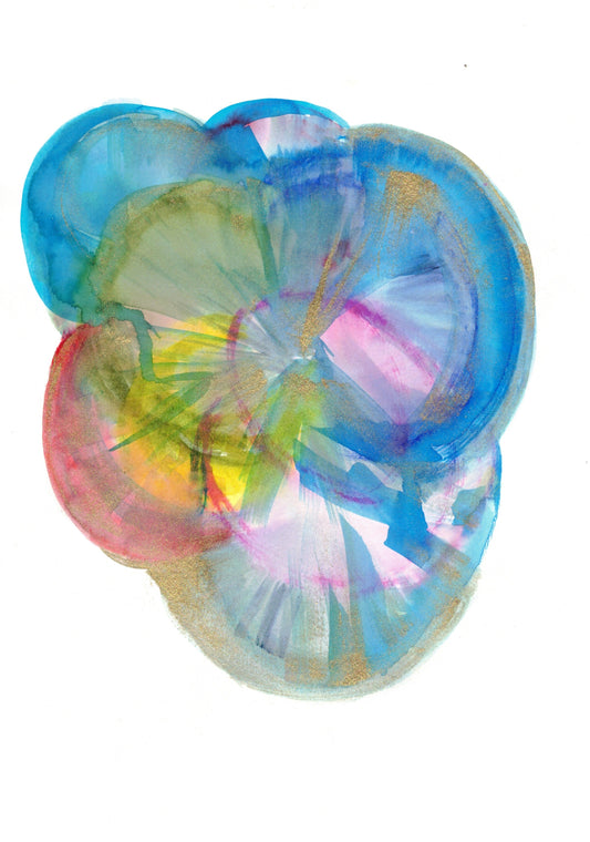 Reverse Watercolor Coloring - Therapeutic Art Collection 090