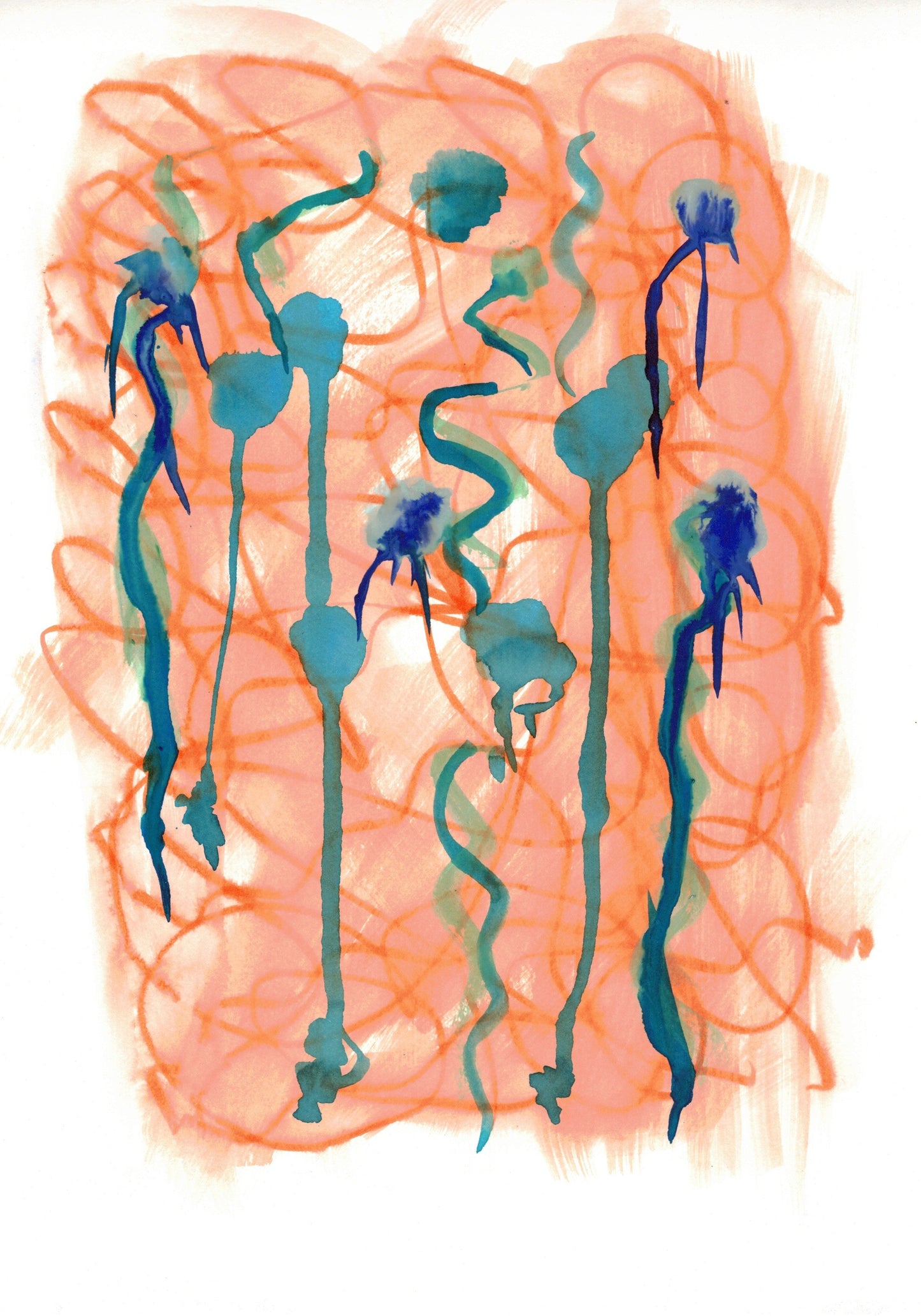 Reverse Watercolor Coloring - Therapeutic Art Collection 058