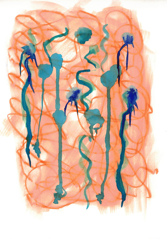 Reverse Watercolor Coloring - Therapeutic Art Collection 058