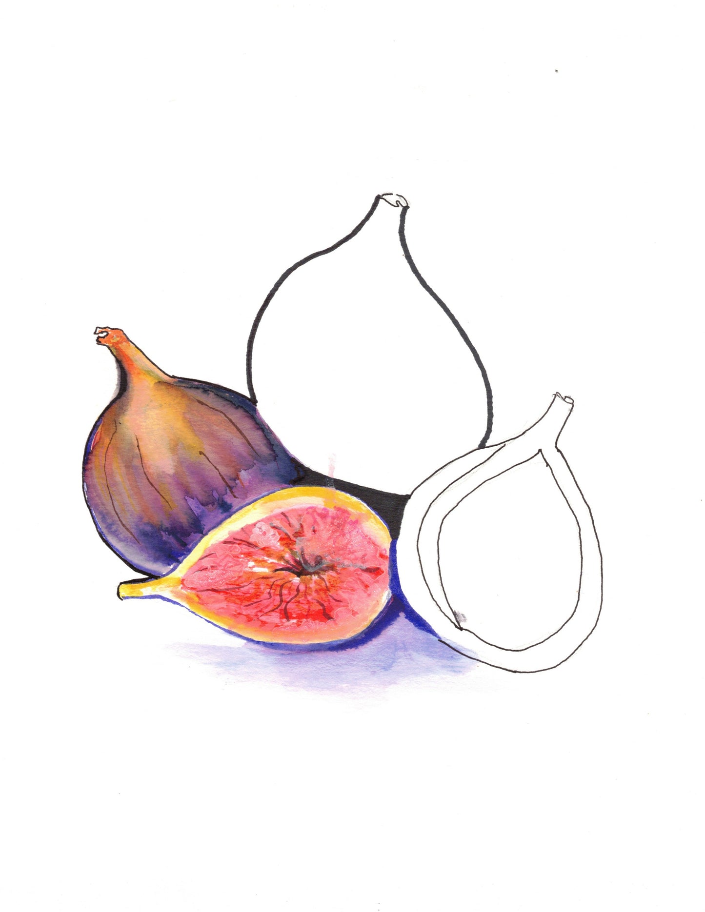 Reverse Watercolor Coloring - Therapeutic Art Collection 200