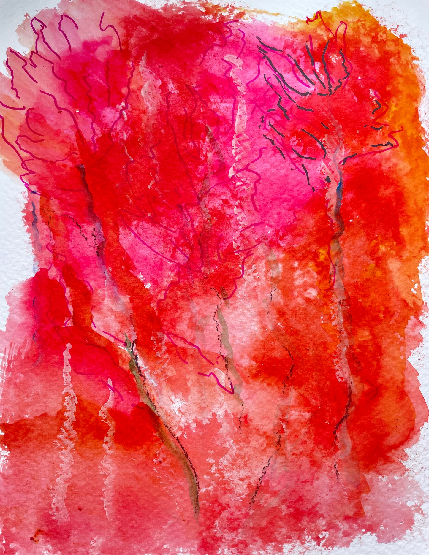 Reverse Watercolor Coloring - Therapeutic Art Collection 008