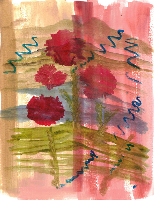 Reverse Watercolor Coloring - Therapeutic Art Collection 021