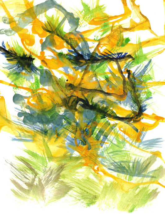 Reverse Watercolor Coloring - Therapeutic Art Collection 022