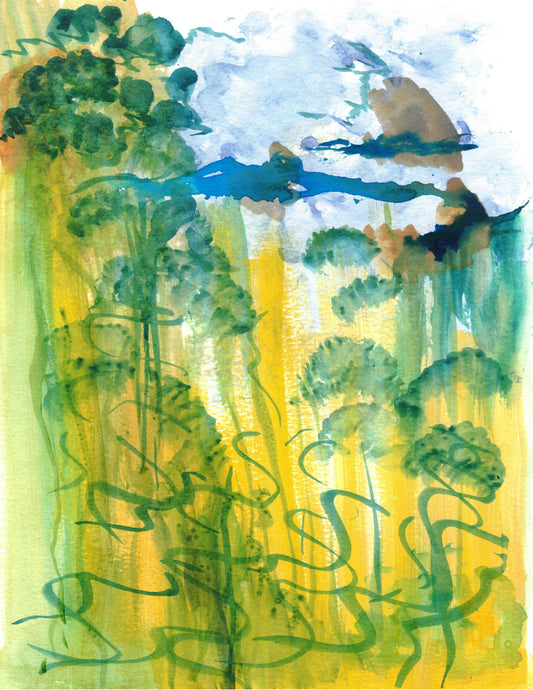 Reverse Watercolor Coloring - Therapeutic Art Collection 024