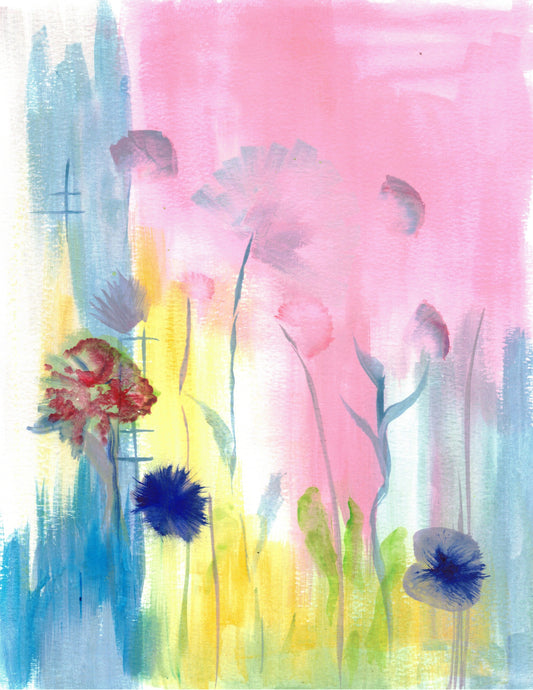 Reverse Watercolor Coloring - Therapeutic Art Collection 025
