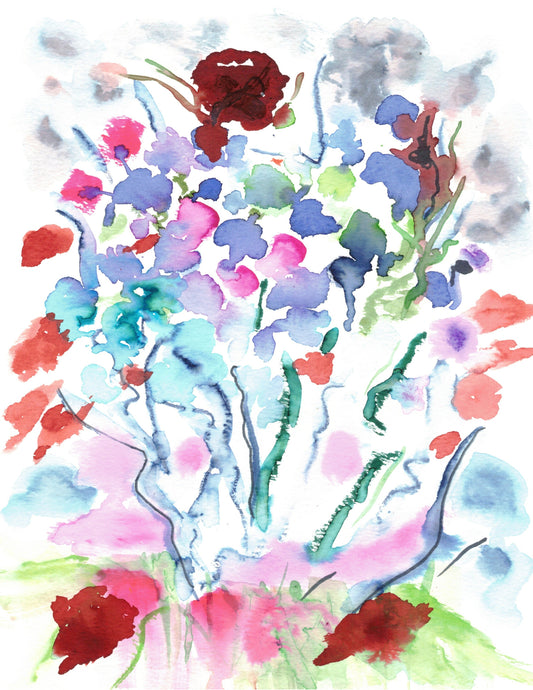 Reverse Watercolor Coloring - Therapeutic Art Collection 026
