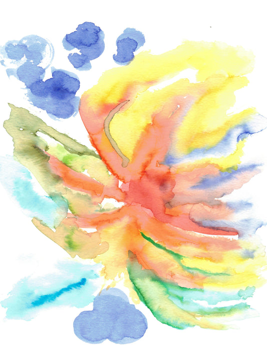 Reverse Watercolor Coloring - Therapeutic Art Collection 027