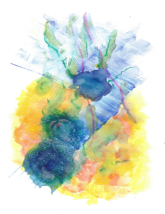 Reverse Watercolor Coloring - Therapeutic Art Collection 031