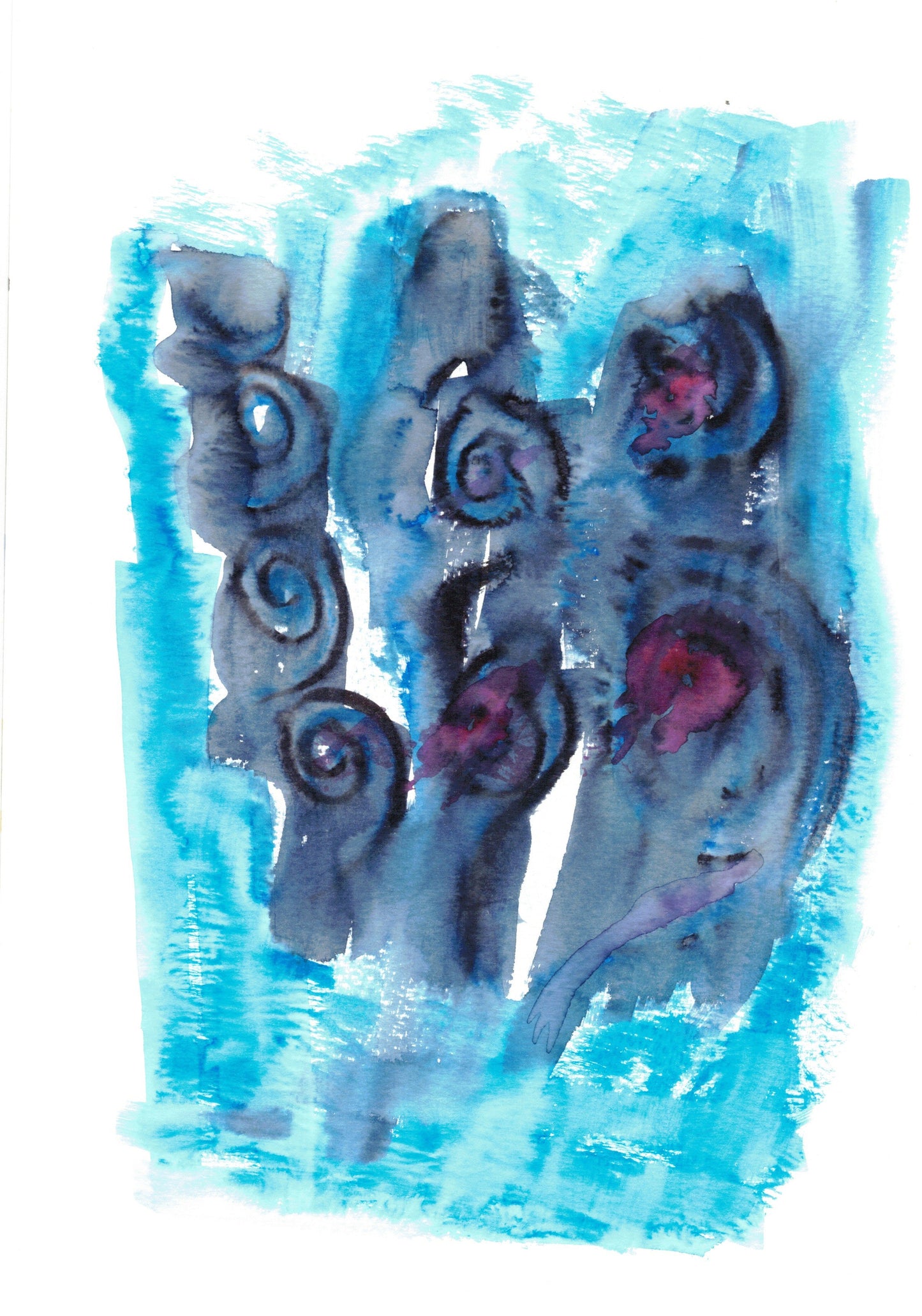 Reverse Watercolor Coloring - Therapeutic Art Collection 035