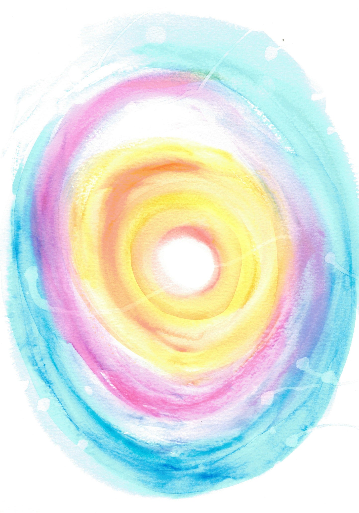 Reverse Watercolor Coloring - Therapeutic Art Collection 036