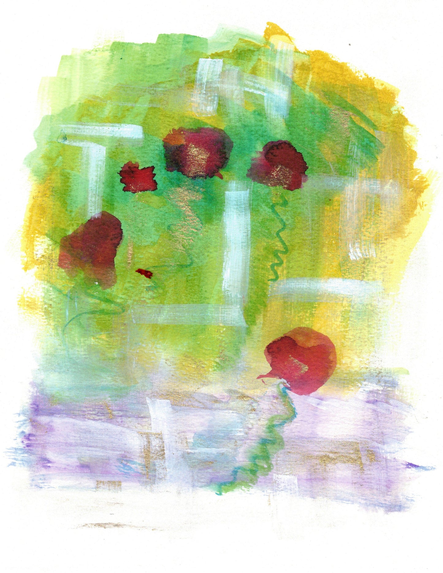 Reverse Watercolor Coloring - Therapeutic Art Collection 045