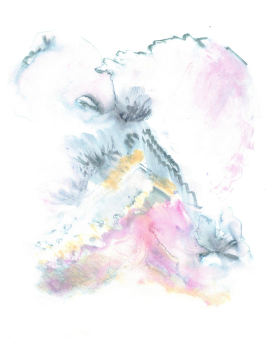 Reverse Watercolor Coloring - Therapeutic Art Collection 129