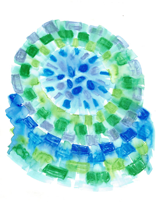 Reverse Watercolor Coloring - Therapeutic Art Collection 106