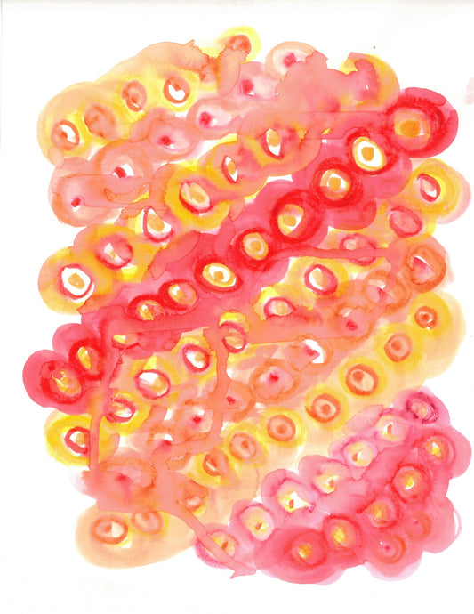 Reverse Watercolor Coloring - Therapeutic Art Collection 108