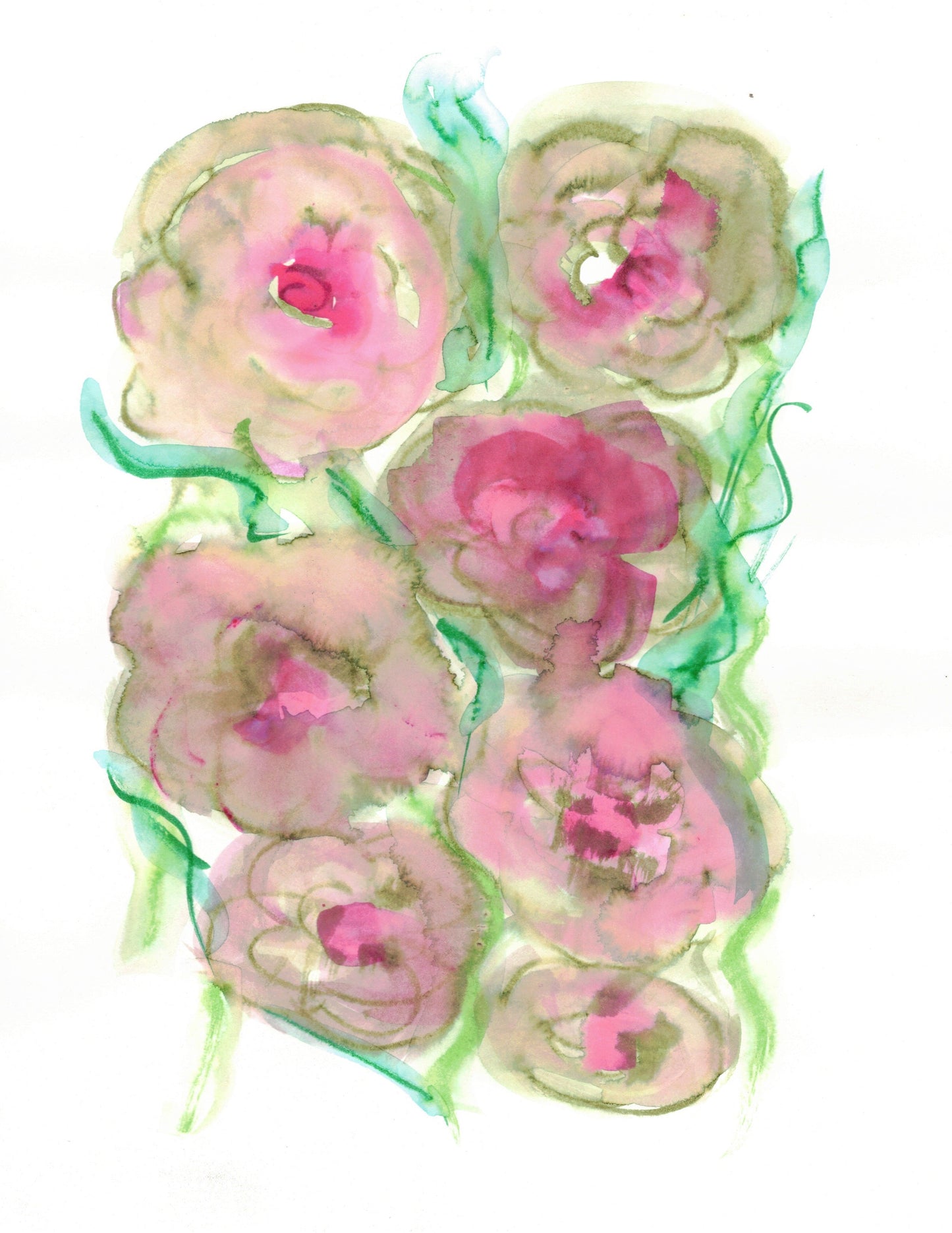 Reverse Watercolor Coloring - Therapeutic Art Collection 109