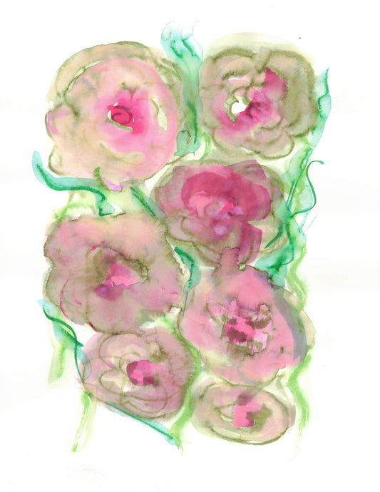 Reverse Watercolor Coloring - Therapeutic Art Collection 109