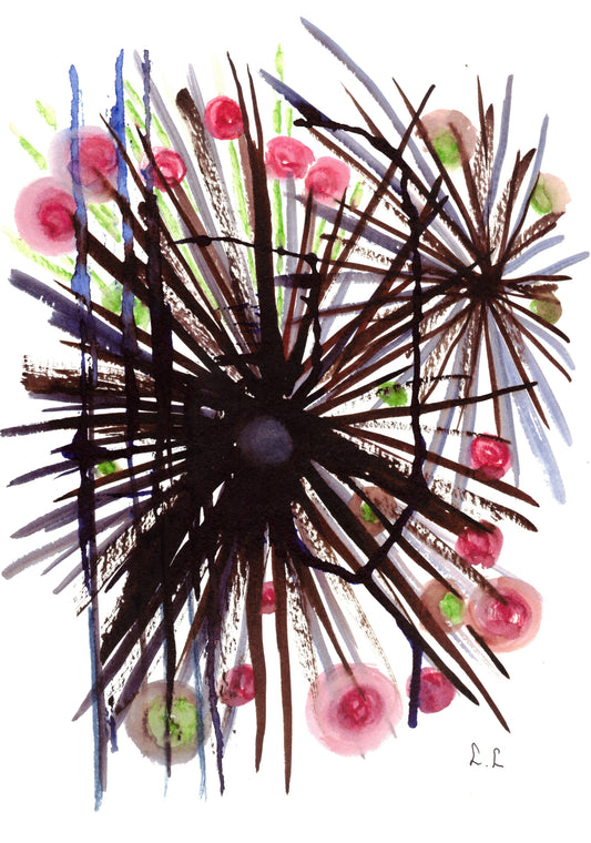 Reverse Watercolor Coloring - Therapeutic Art Collection 153