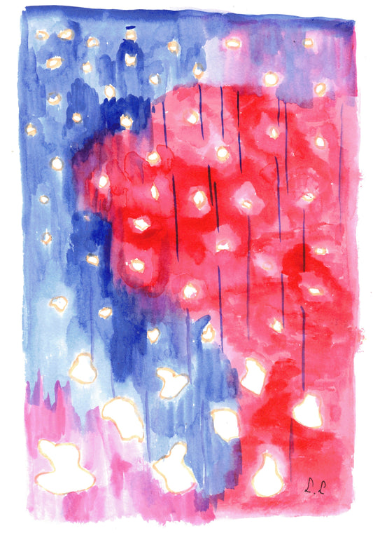 Reverse Watercolor Coloring - Therapeutic Art Collection 166