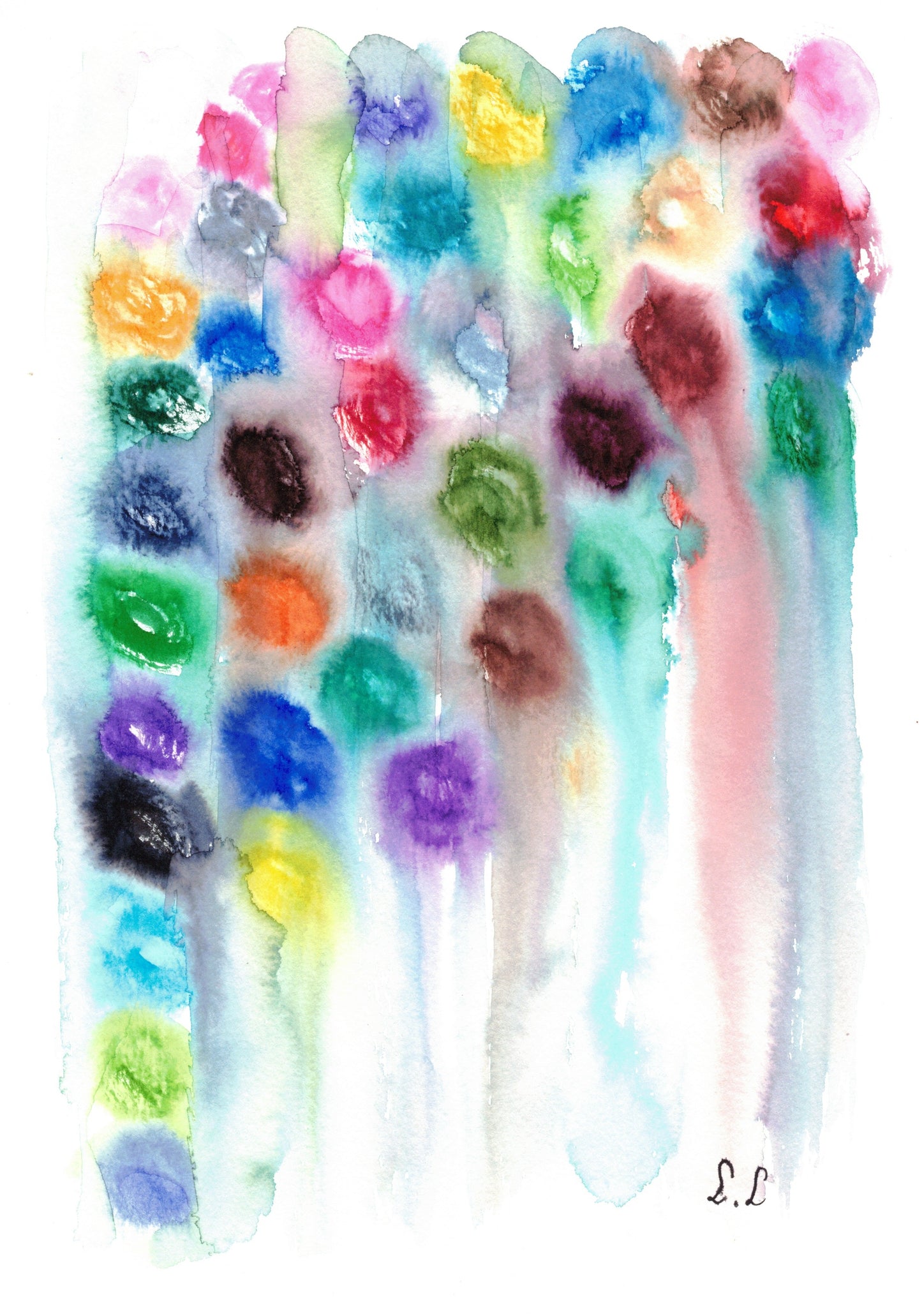 Reverse Watercolor Coloring - Therapeutic Art Collection 170