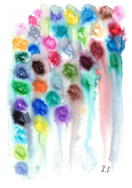 Reverse Watercolor Coloring - Therapeutic Art Collection 170