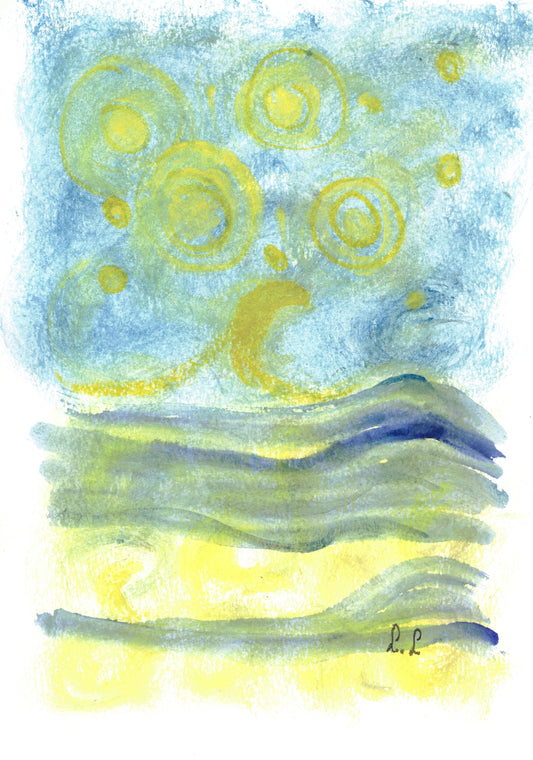 Reverse Watercolor Coloring - Therapeutic Art Collection 171