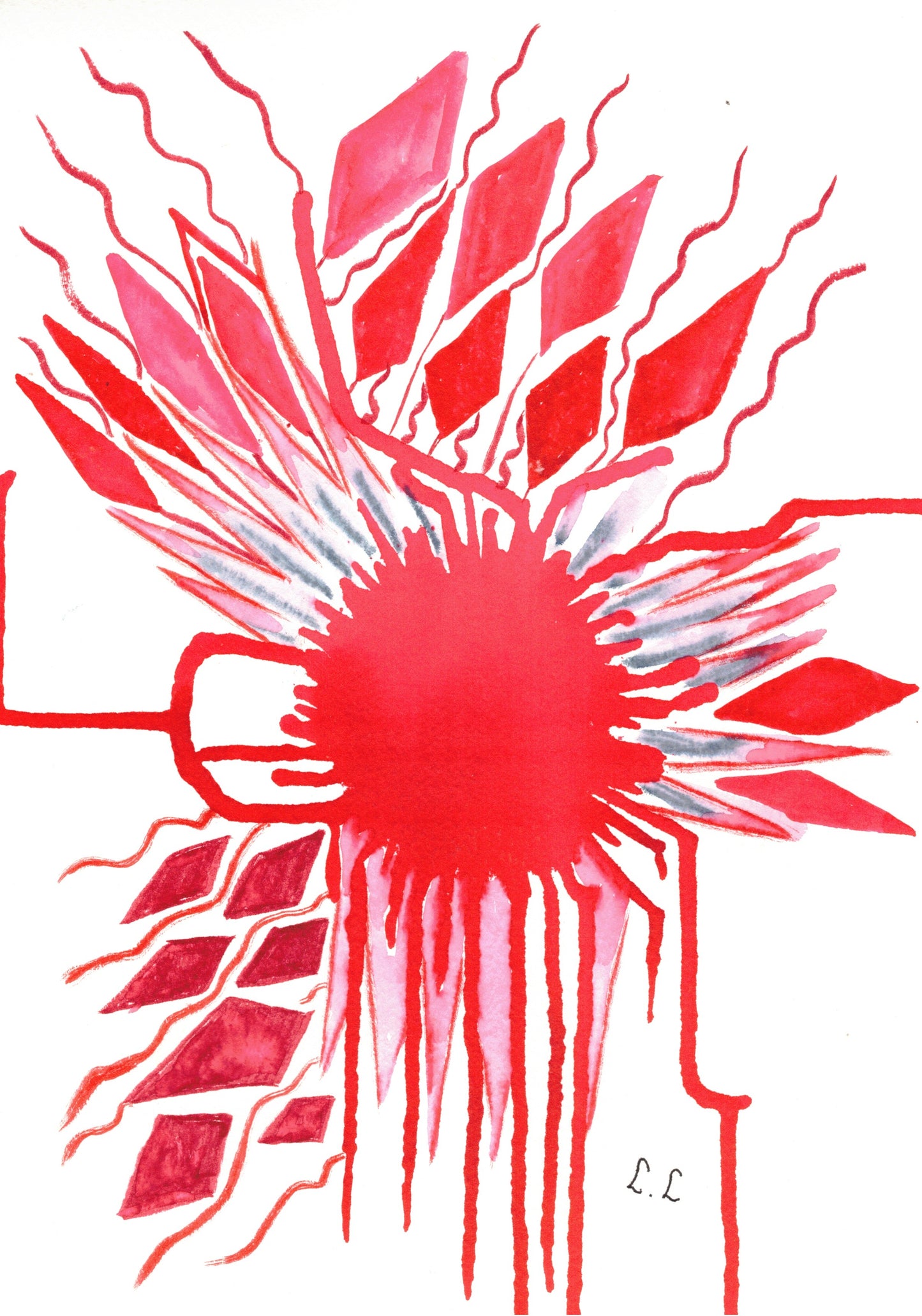 Reverse Watercolor Coloring - Therapeutic Art Collection 174