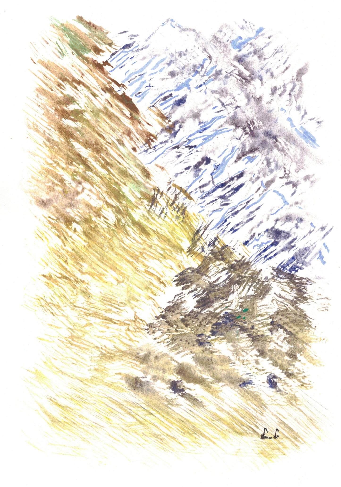 Reverse Watercolor Coloring - Therapeutic Art Collection 178