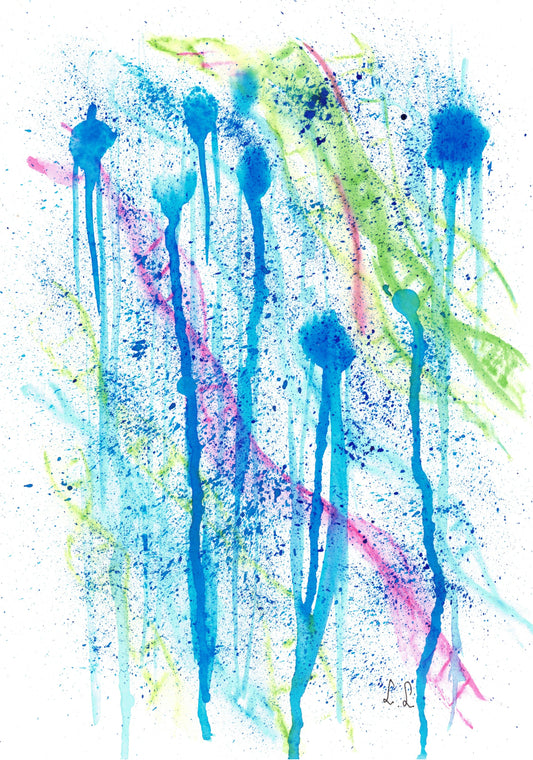 Reverse Watercolor Coloring - Therapeutic Art Collection 185