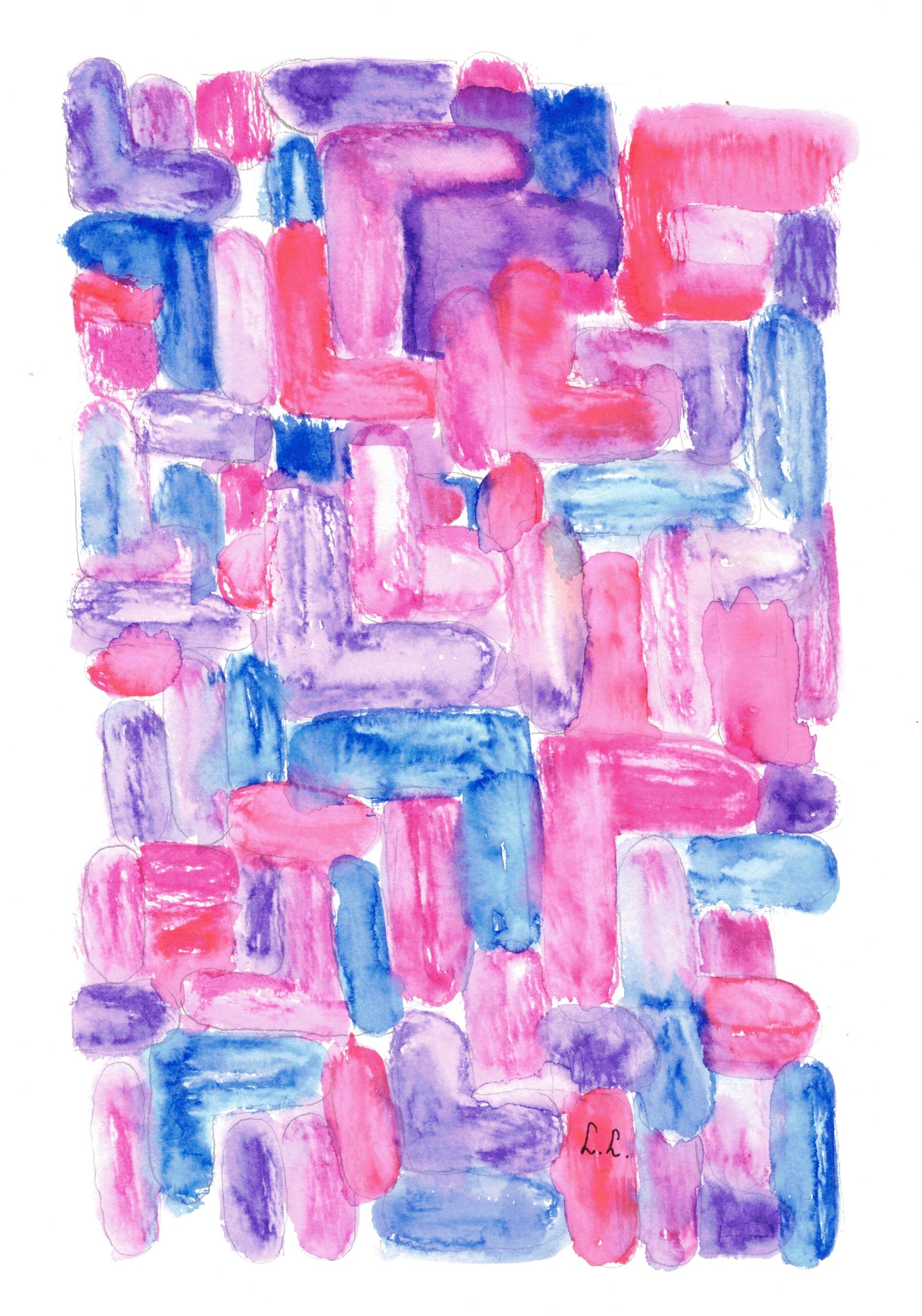 Reverse Watercolor Coloring - Therapeutic Art Collection 188