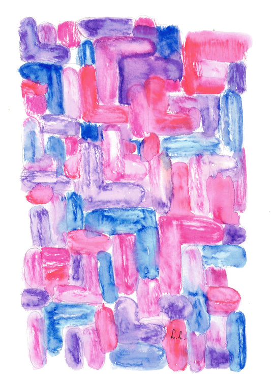 Reverse Watercolor Coloring - Therapeutic Art Collection 188